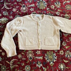 J. Crew Light Tan Button-Up Cardigan
